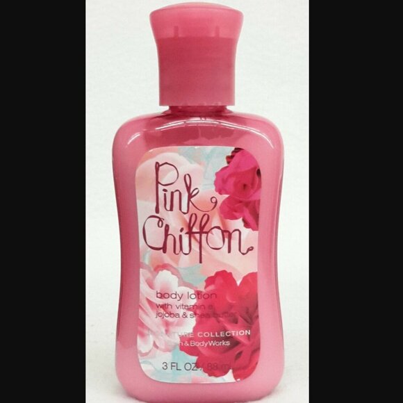 Bath & Body Works Pink Chiffon Body Lotion Rare Travel Size 3 Oz Discontinued - Picture 1 of 6